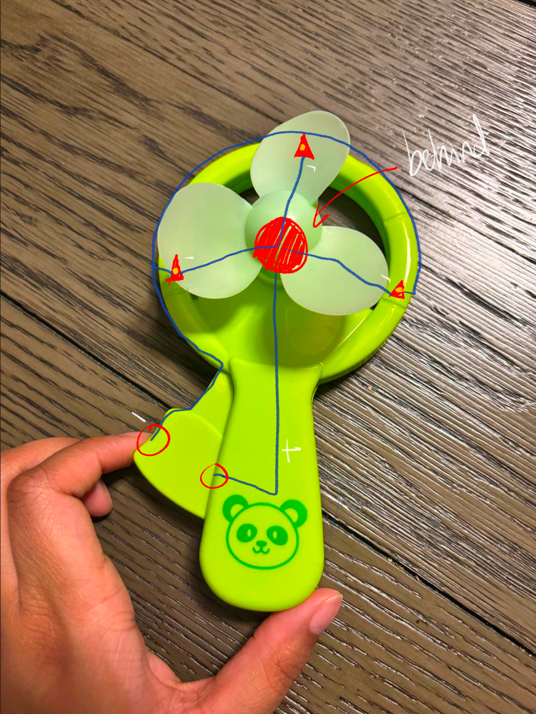 Non-Electric Fan Circuit Sketch