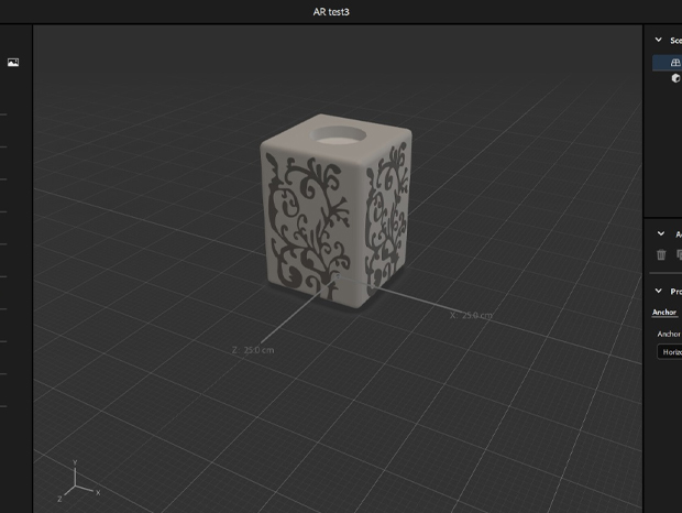 Candle Holder Model Adobe Aero